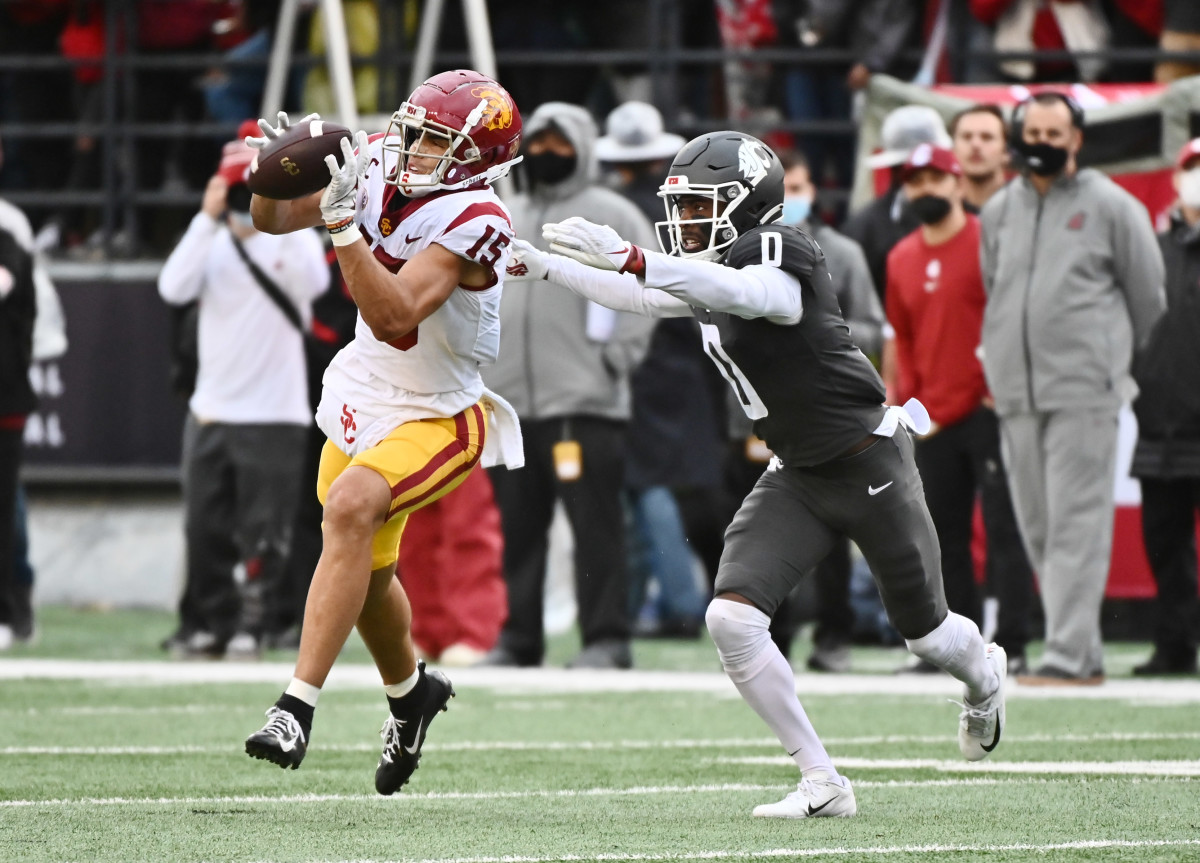 A star at USC since his freshman year, Drake London is undoubtedly one of the nation's top receivers. 